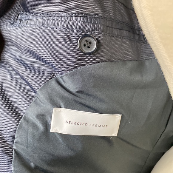 SELECTED FEMME Parka Navy - Picture 5 of 7